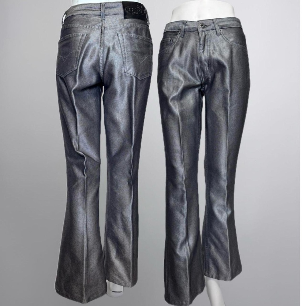 Women's Metallic Gray Jeans